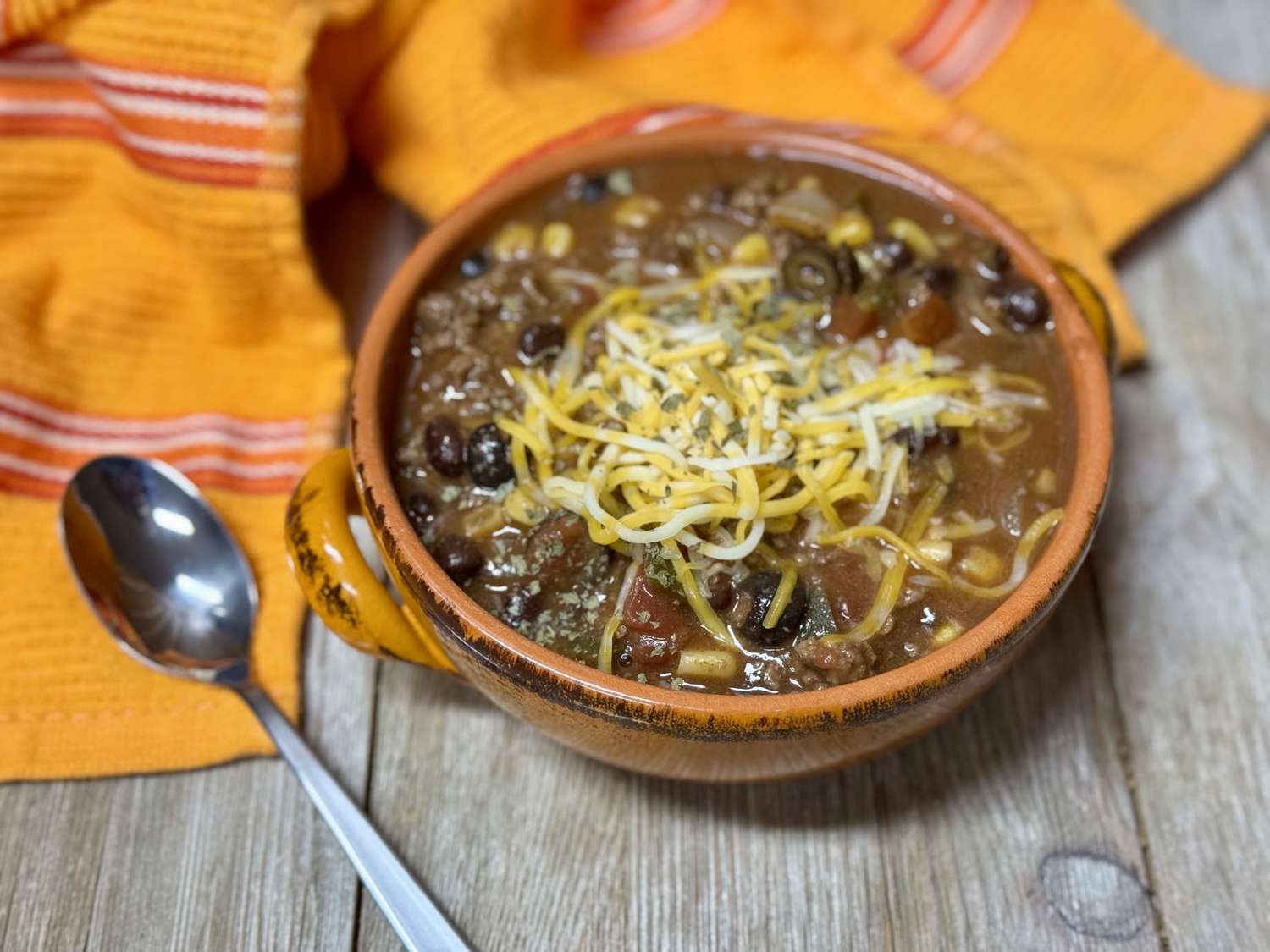 Slow Cooker Taco Soup with Ranch Dressing Mix